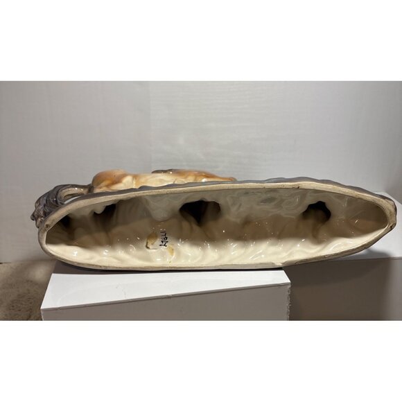 Ceramic Horses Figurine Mom and Baby Brown & Black 9.5 x 11.5" Made in Italy Vtg - Picture 7 of 13